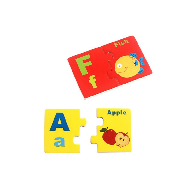 DDWE 26 Английский алфавит буквы Пазлы игрушки Детская Головоломка Игрушка 3d