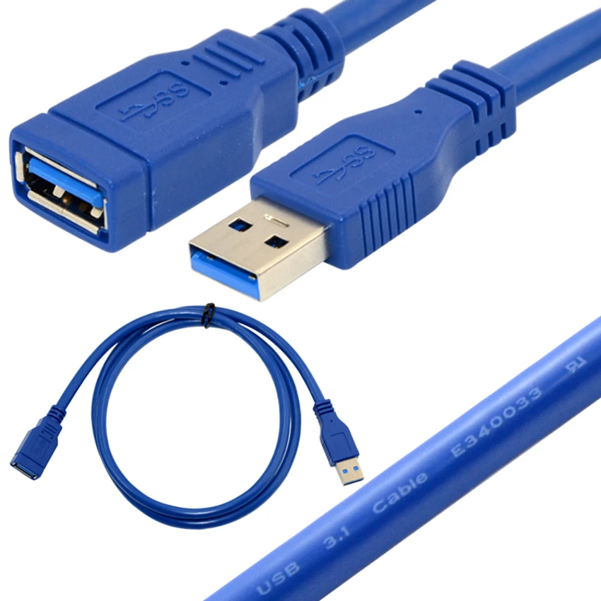 Cablecc USB2.0 3 0 Удлинительный кабель штекер гнездо Кабель USB3.0 удлинитель для ноутбука