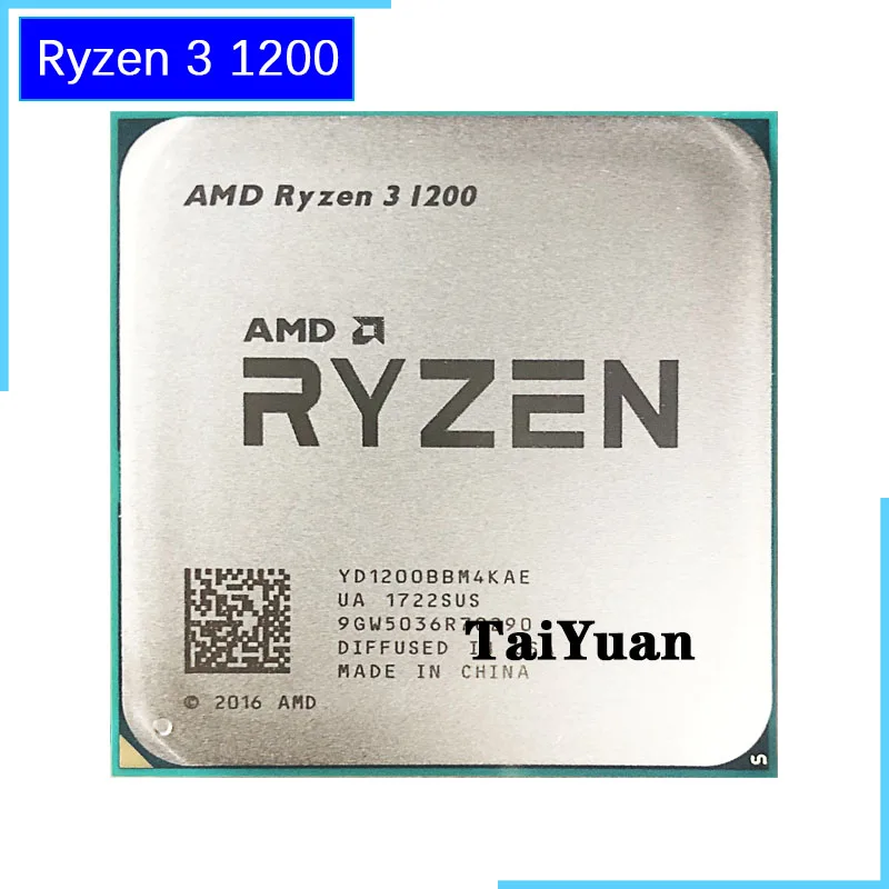 Четырехъядерный процессор AMD Ryzen 3 1200 R3 1 ГГц четырехъядерный YD1200BBM4KAE Socket