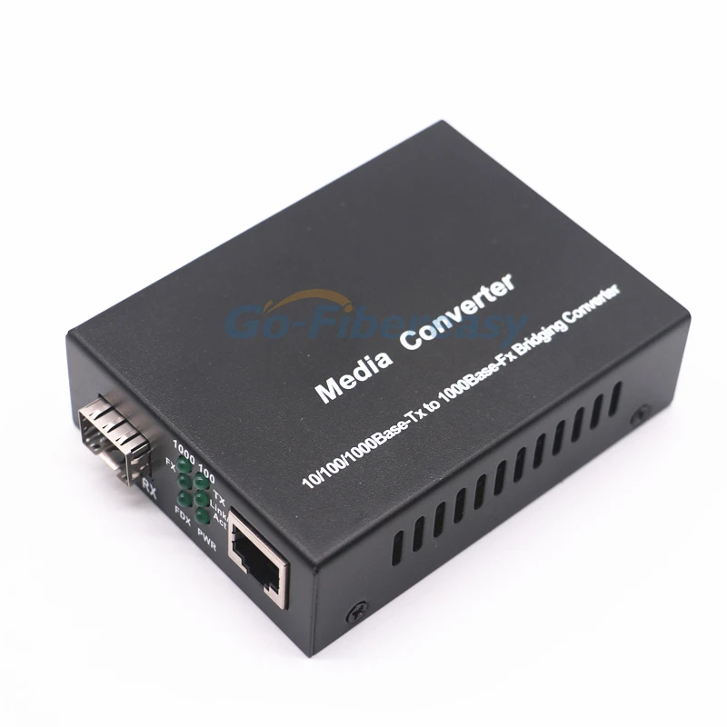 Гигабитный медиа-конвертер SFP 1000 Мбит/с SFP-волокно в RJ45 оптический медиаконвертер
