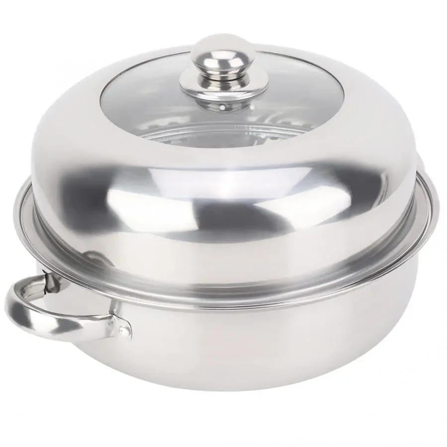 28 см однослойный Stockpot Hot Pot пароварка кухонная утварь домашняя из нержавеющей