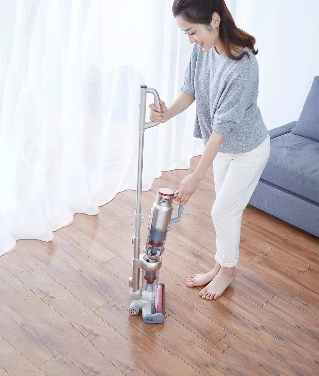 Vertical Multi-Function Wireless Vacuum Cleaner Three-Stage Tornado Filtration Technology 130AW Large Suction | Бытовая техника