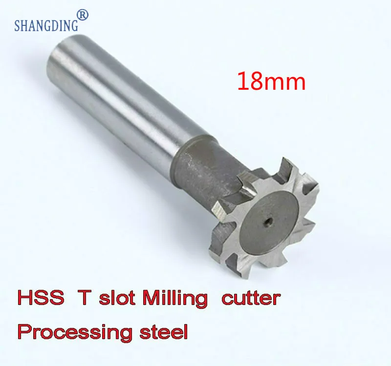 

Высокоскоростной Т-образный Фрезерный резак из твердого сплава, 18 мм * 3/4/5/6/8 мм Petiole 10 мм, прямая ручка