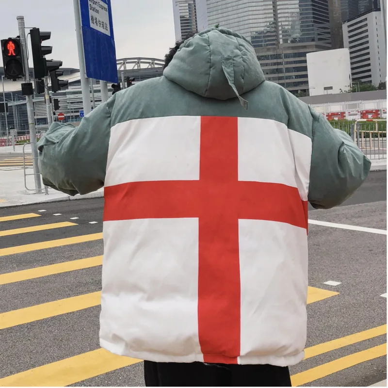 2018 зимняя куртка мужская новая Японская необычный пуловер на молнии хлебный