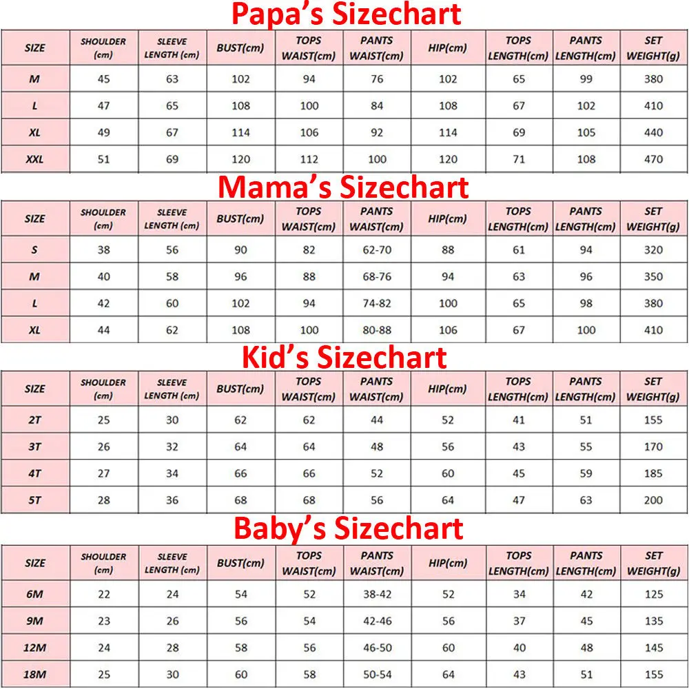 2018 Рождественская пижама с принтом для всей семьи мамы папы рождественские