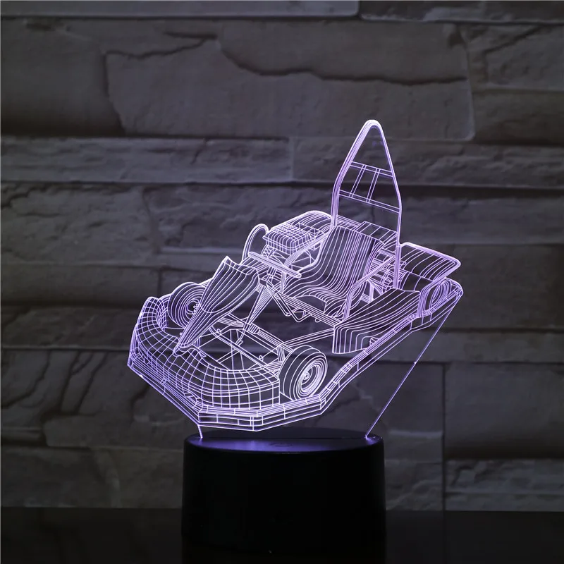 Светодиодные 3d ночные светильники для картинга детские с сенсорным экраном