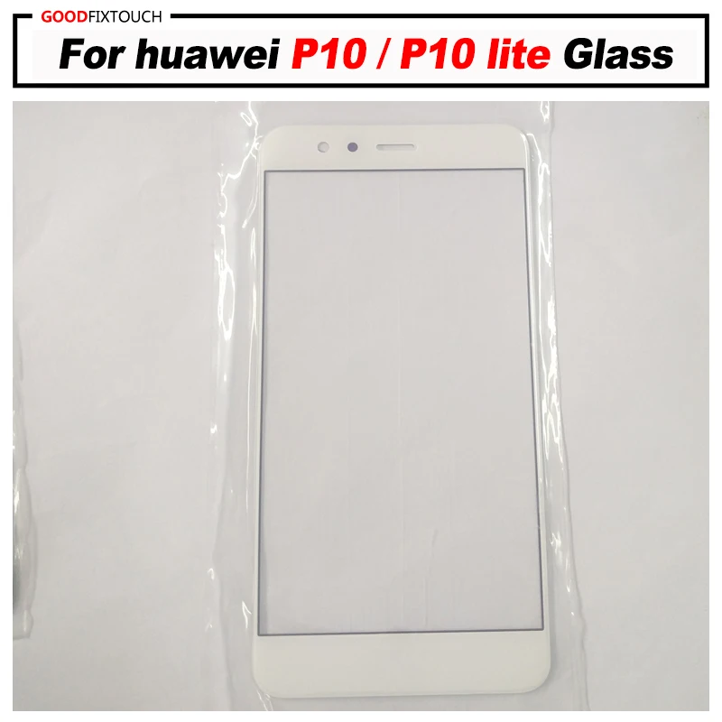 1 10 шт. для huawei p10 Переднее стекло сенсорный экран верхняя линза ЖК внешняя панель