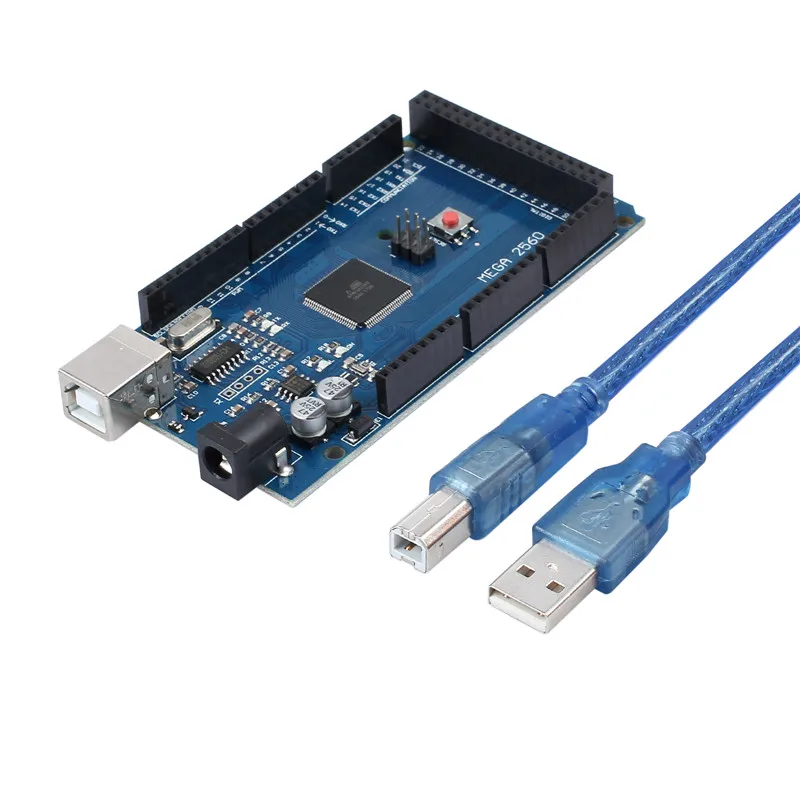 Новая плата 2560 R3 Mega2560 (ATmega2560-16AU CH340G) совместимая с arduino USB-кабелем 1 шт. |