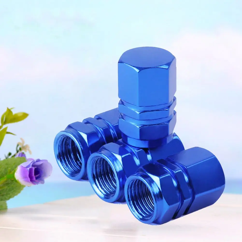 4 шт алюминиевый сплав шток клапана шины автомобиля колпачки круглые стильные