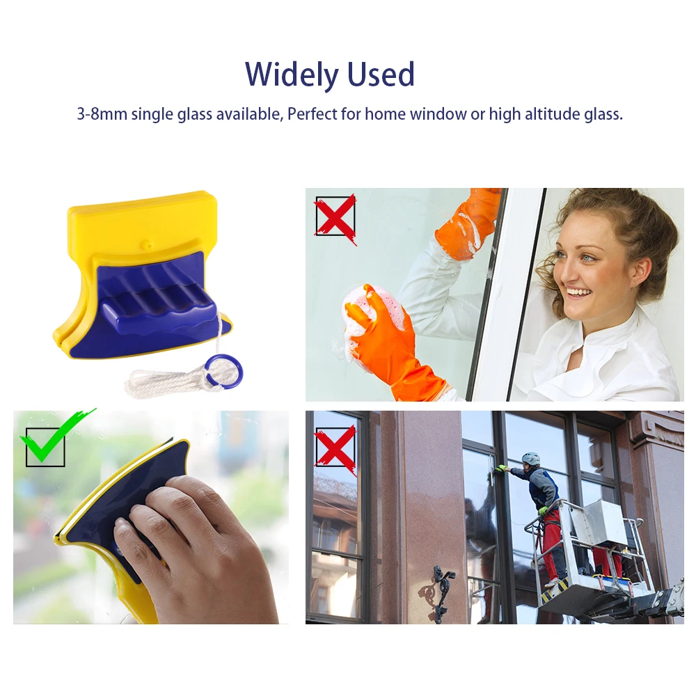 New Double Sided Magnetic Window Glass Cleaner Magnets Brush Home Wizard Wiper Surface Cleaning Tools | Дом и сад