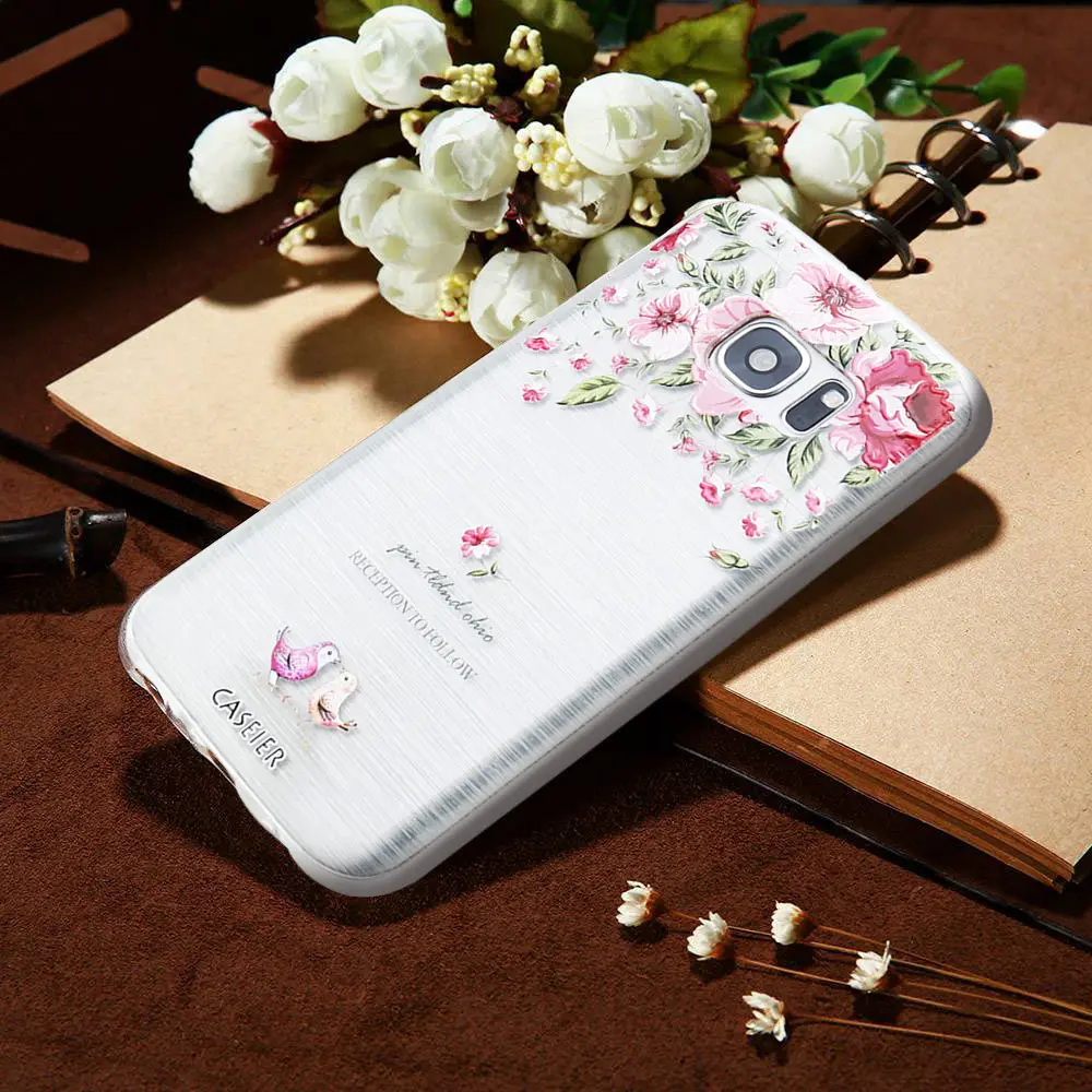 Модный чехол CASEIER для Samsung Galaxy S6 S7 Edge S8 Plus мягкий силиконовый Note 8 |