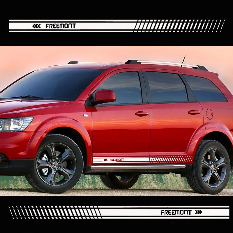 Стильная наклейка на дверь автомобиля 2 шт. Виниловая корпус гоночная полоса для