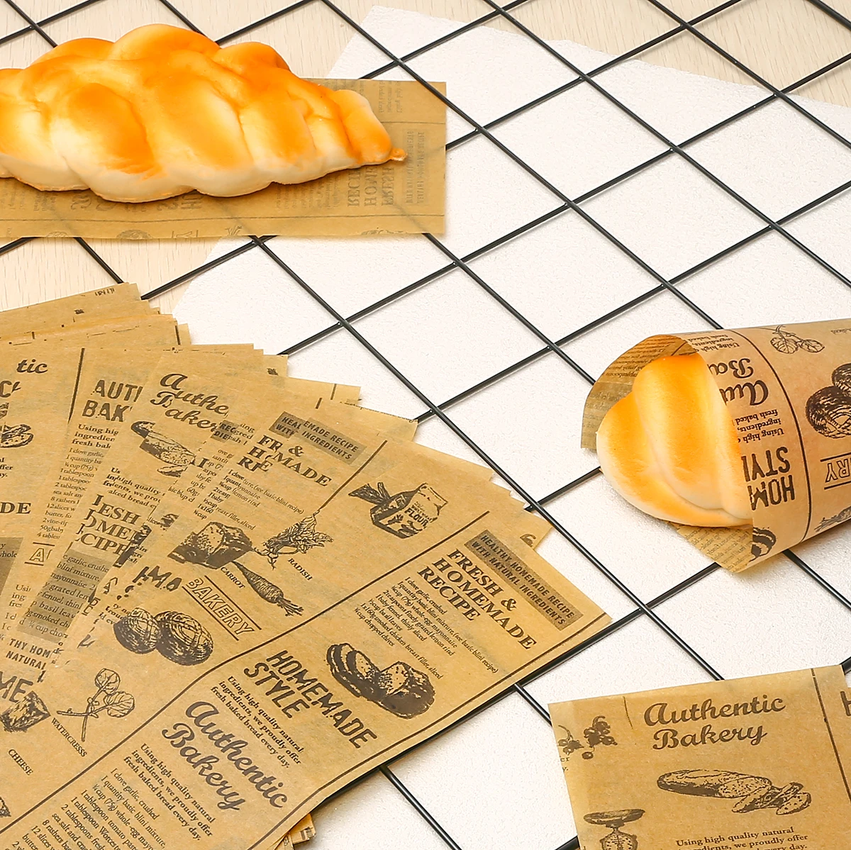 50 шт. маслостойкая бумажная корзина для пищевых продуктов 25 х10 см|Принадлежности
