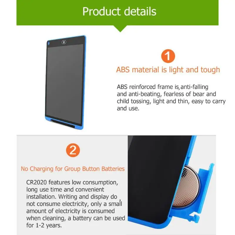 12-дюймовый ЖК-планшет для рисования цифровой планшет почерк портативный