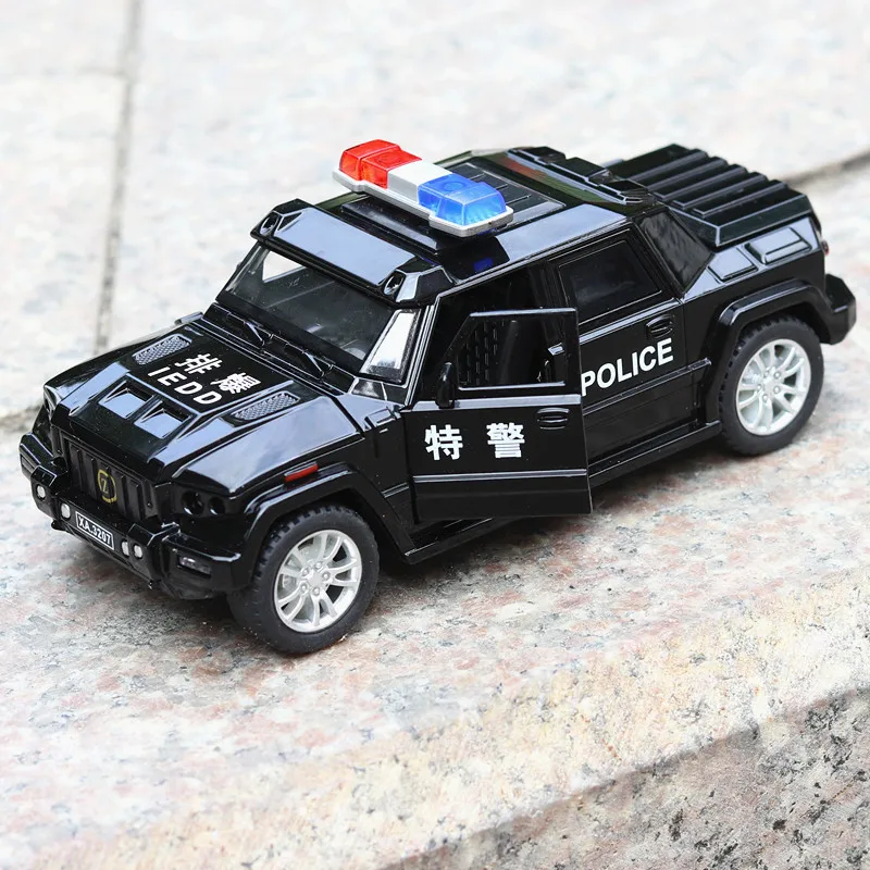 Полицейская машина Kombat XA3207 модель спортивного автомобиля из сплава сверхмощная