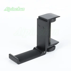 Универсальный держатель для наушников из алюминиевого сплава Кронштейн для гарнитуры Вешалка металлический настенный ЗАЖИМ КРЮЧОК Складная подставка для наушников настольное крепление