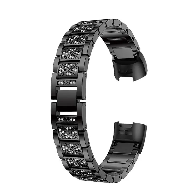 Для Fitbit Charge 3 Роскошные блестящие стразы бриллианты браслет ремешок для часов
