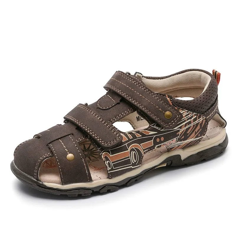 Fashion Kids Sandals Casual Summer Shoes For Boys Children Breathable Hook &amp Loop Flat Beach | Мать и ребенок