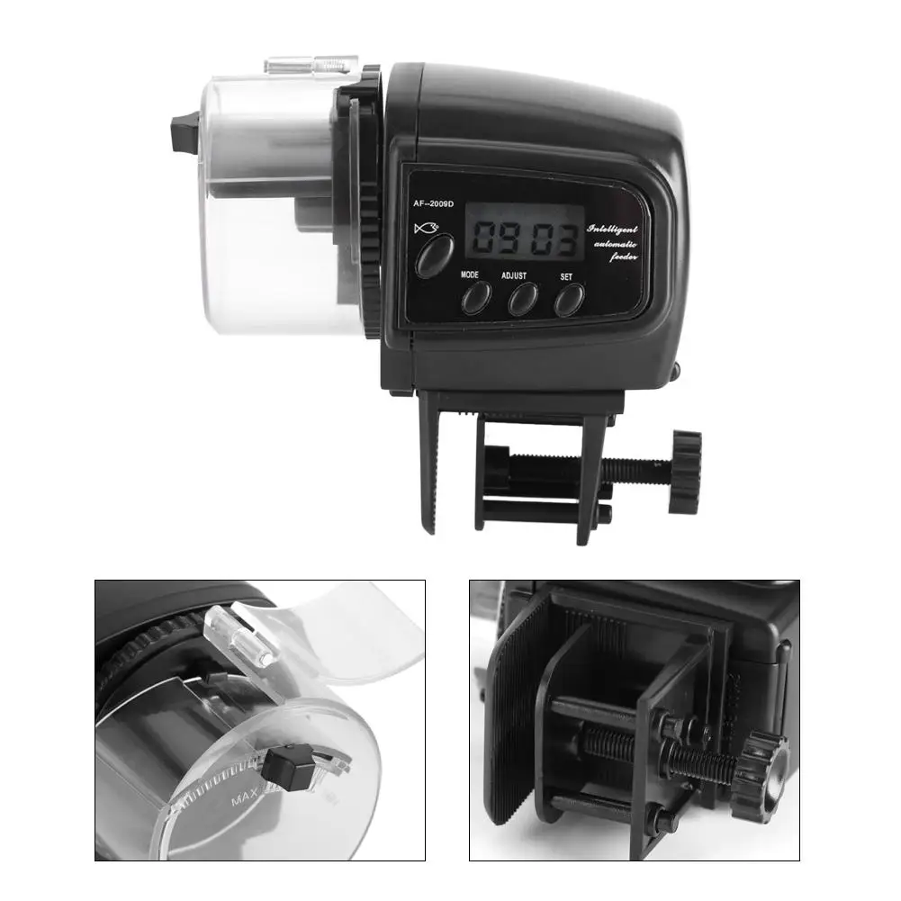 Автоматическая кормушка для аквариума настенный автоматический дозатор еды рыб