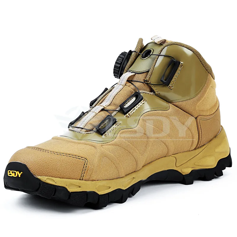 Harga Pria Outdoor Hiking Trekking Olahraga Taktis Militer Boots Musim Dingin Kulit Renda Tentara Tempur Pergelangan Kaki Datar Keselamatan Kerja Pria Sepatu