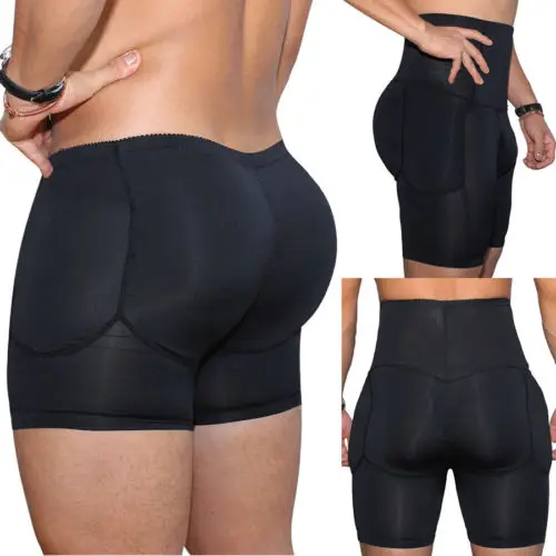 Men Boxer Padded Butt Booster Enhancer Boyshort Flat Stomach Shapewear Underwear ShapersShorts | Мужская одежда