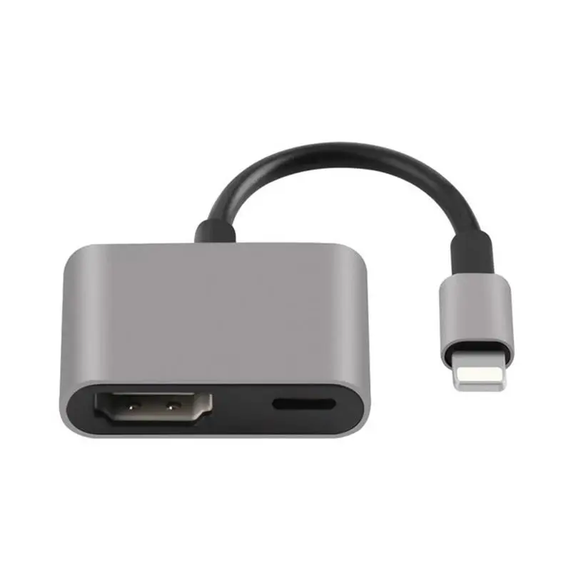 Plug And Play AV tv цифровой кабель в адаптер HDMI HDTV конвертер для IPhone X 8 7 6 Plus S IPad Pro|Кабели