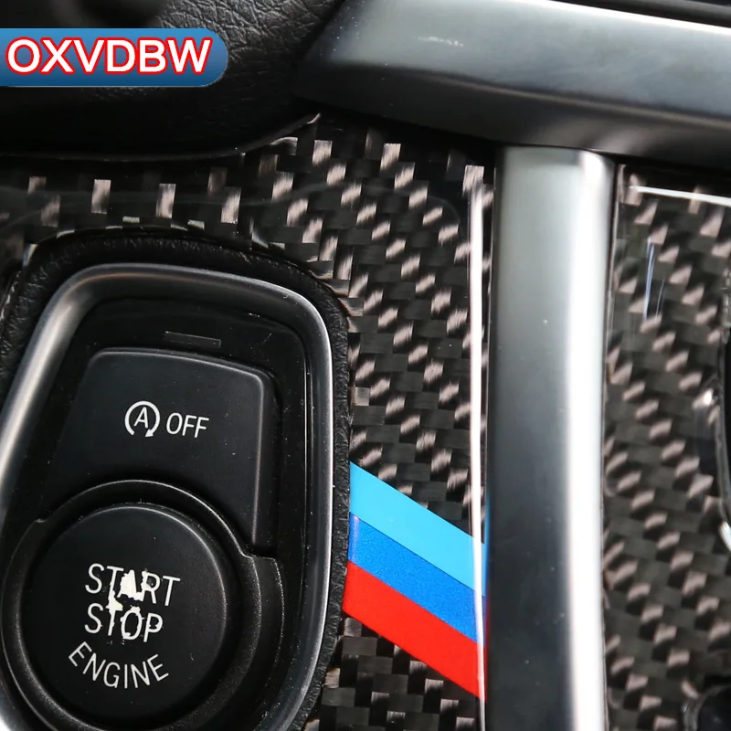 Для BMW F30 F34 внутренняя отделка из углеродного волокна кнопка запуска двигателя