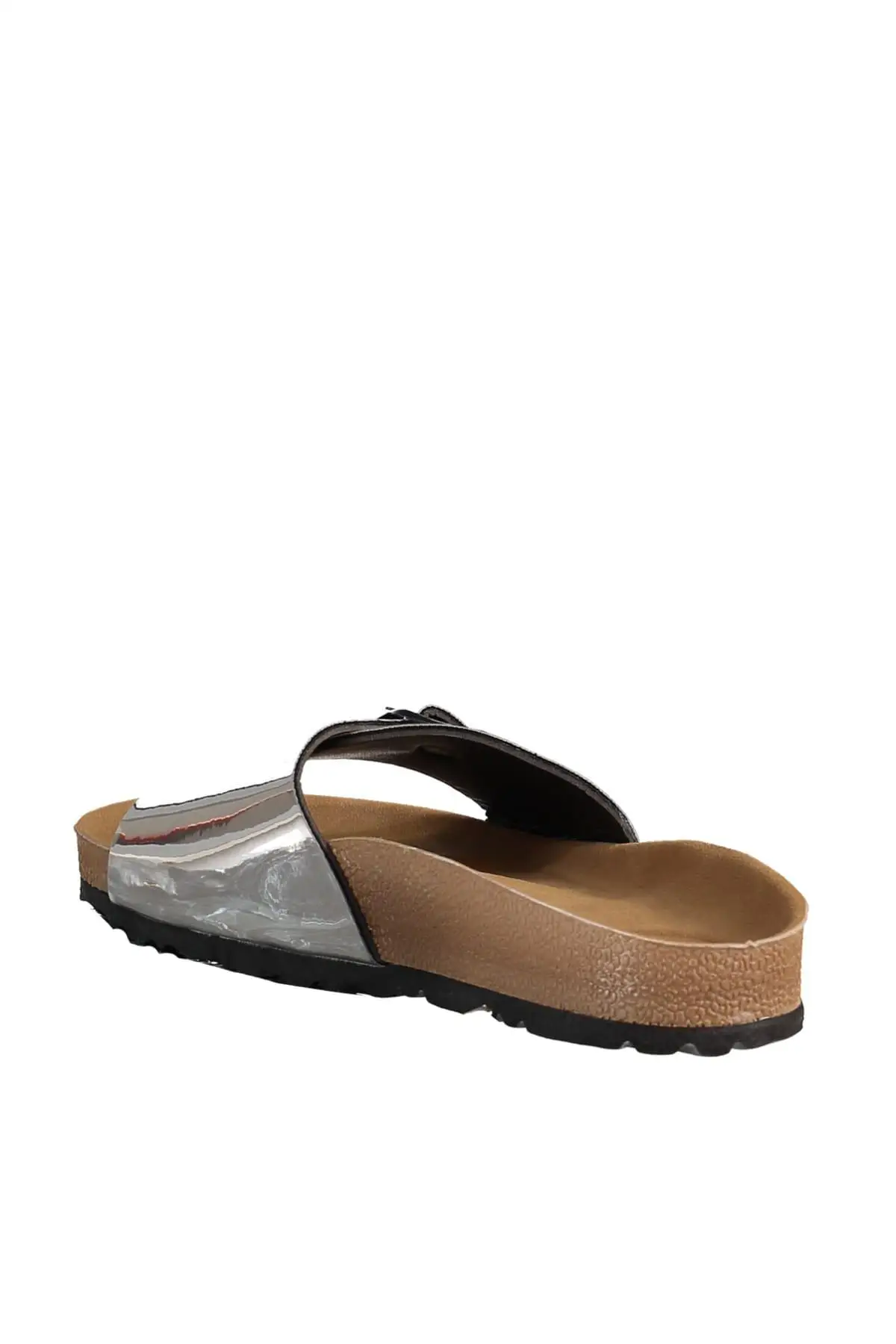 Trendyol серебристые металлические женские тапочки TAKSS19OZ0016|Тапочки| |
