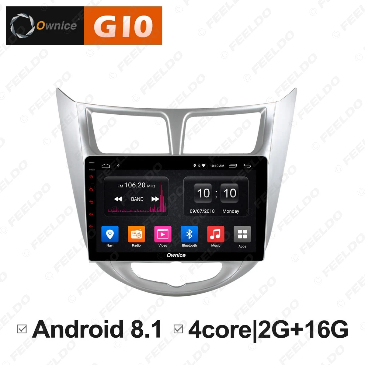 FEELDO 9 &quot2.5D Nano IPS экран Android 6 0 Octa Core/DDR3 2G/32G/4G LTE автомобильный медиаплеер для