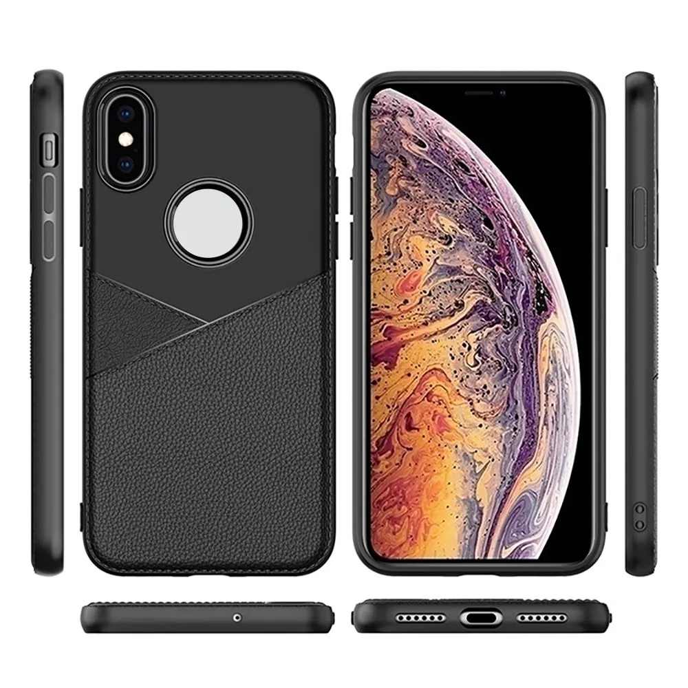 Кожаный чехол KISSCASE для iPhone X XS XR MAX модные деловые Чехлы 6 6s 7 8 Plus задняя крышка |