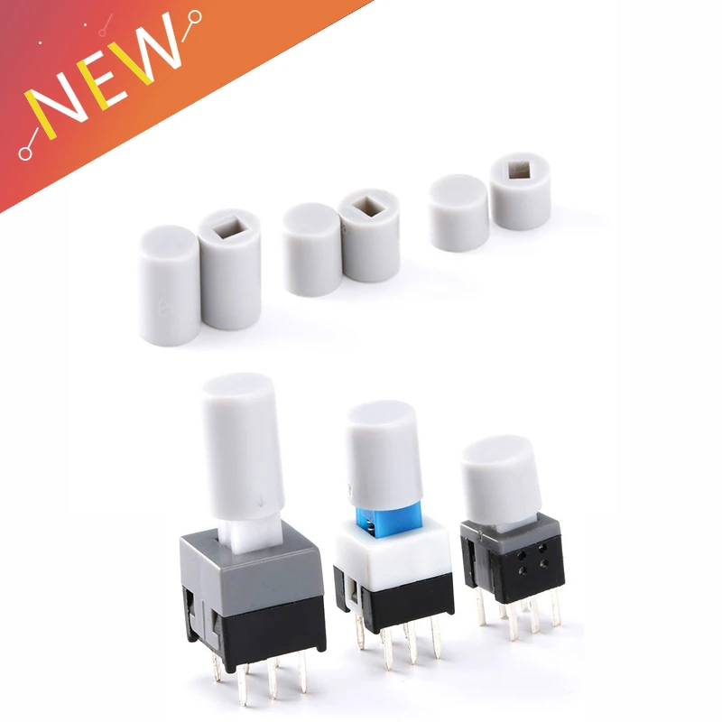 100PCS/Lot Small Switch Button Cap Can Match with5.8*5.8MM 7*7MM 8*8MM 8.5*8.5MM Micro switch button | Обустройство дома