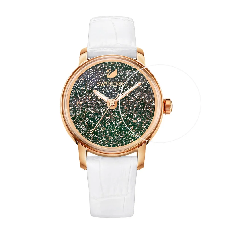 2PCS Military Grade Anti Shock Scratch Screen Protector For Swarovski Watch Crystalline Hours Leather strap Rose gold tone | Электроника