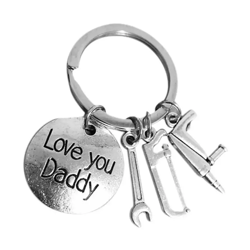 Новинка 1 шт. брелок для ключей Love You Daddy подарок Дня отца аксессуары Прямая