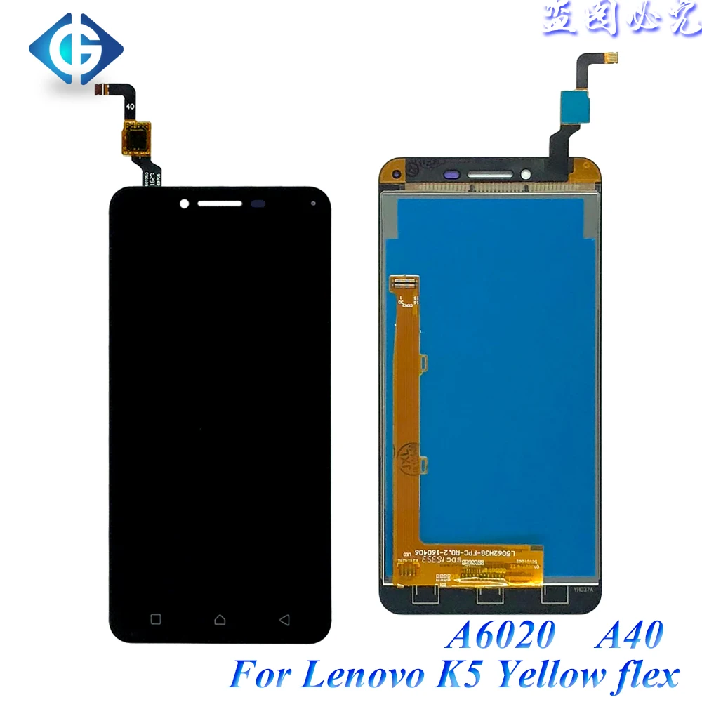 10 шт./лот ЖК дисплей для Lenovo A6020A40 с сенсорным экраном в сборе K5 экран доставка DHL