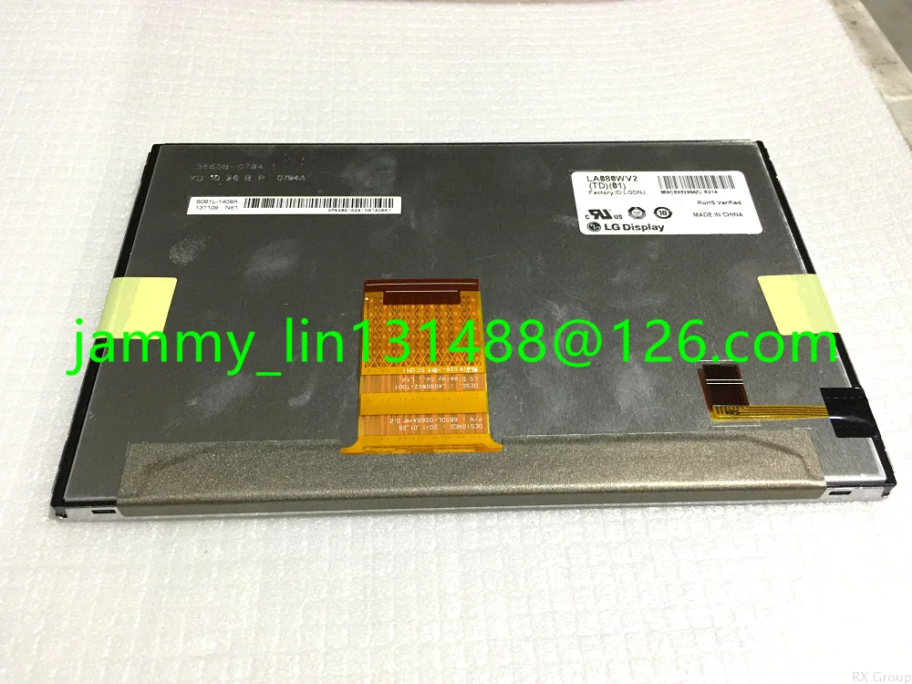 Новый 8-дюймовый ЖК-дисплей LA080WV2(TD)(01) LA080WV2-TD01 экран для Toyota Highlander (2014-2015) RAV4 JBL Nav radio |