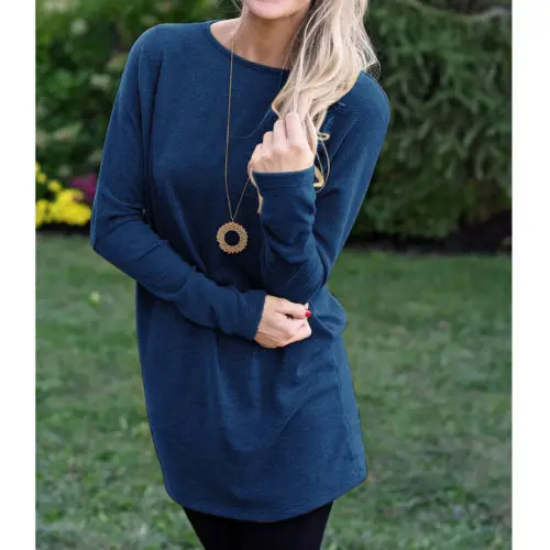 

2019 Fashion Sexy Womens Plus Size Casual Ladies Casual Party Mini Dress Blouse Tops