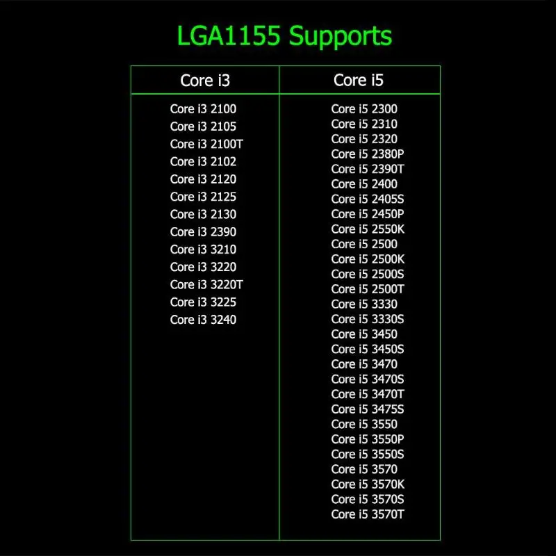 P67 PC LGA1155 компьютерная материнская плата DDR3 Материнская плата заменена материнская плата H61 B75 LGA 1155 разъем 1155 pin Аксессуары для ПК