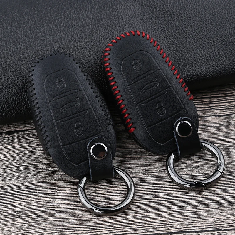 Кожа дистанционный ключ крышка чехол для Peugeot 2008 3008 508 301 408 5008 4008 2017 2018 Citroen C4 C5 C6 C4L