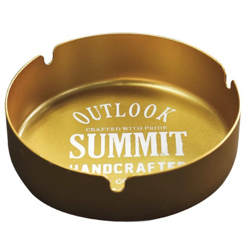 Industrial Style Antique Metal Ashtray Personality Creative Bar Ktv Golden Home Table Decorative Decoration | Дом и сад