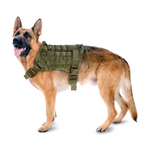 Полиция K9 тактическая тренировочная собачья шлейка Военная Регулируемая