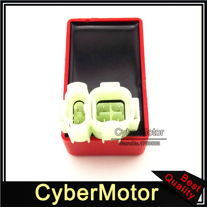 Красный 6 pin AC CDI Коробка зажигания для китайских двигателей GY6 50cc 125cc 150cc Мопед