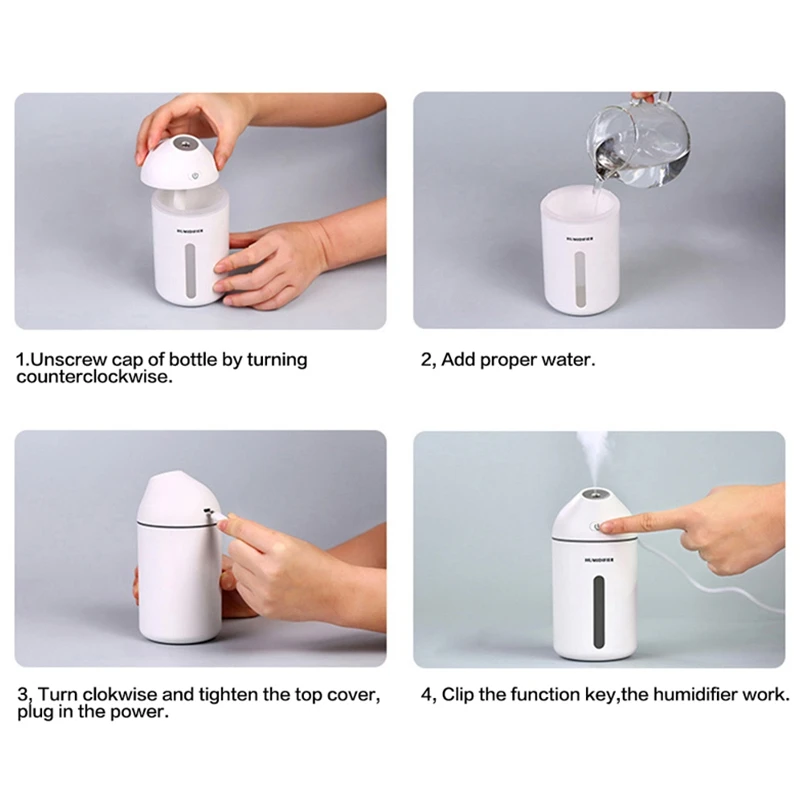 Ultrasonic Aromatherapy Essential Oil Aroma Diffuser Cool Mist Humidifier Car With Led Light Air Usb | Бытовая техника