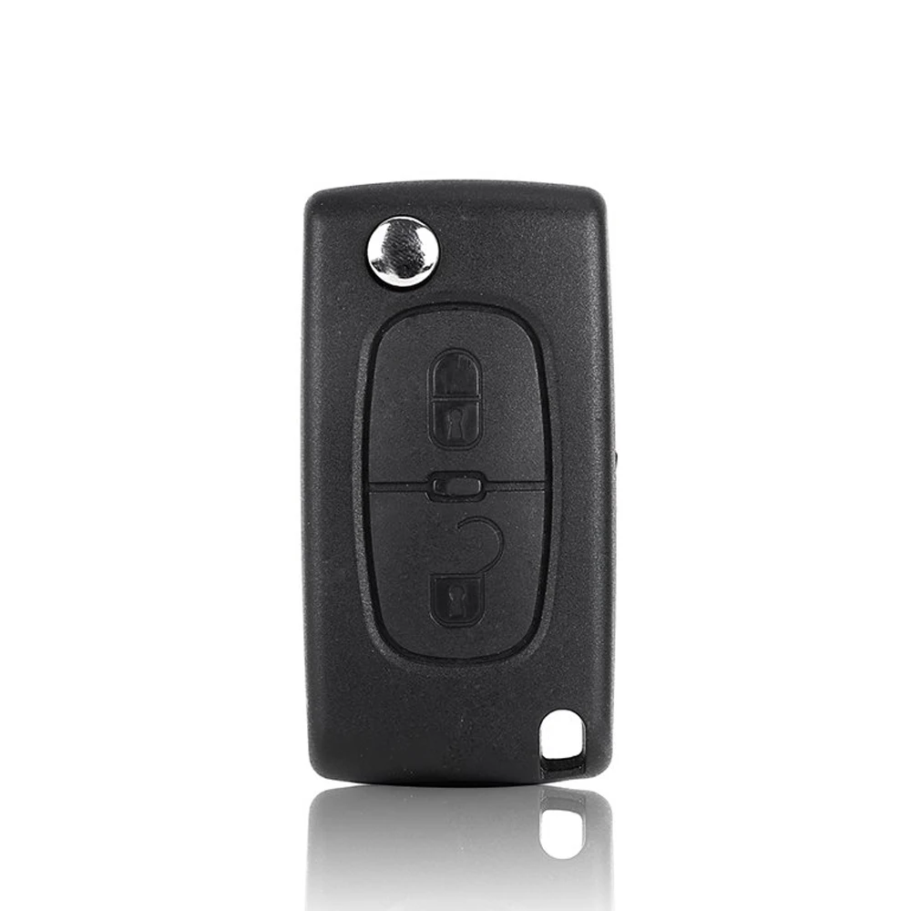 2 кнопки чехол V2 ключи Управление Крышка для PEUGEOT 207 307 308 407 607|Заготовки ключей| |