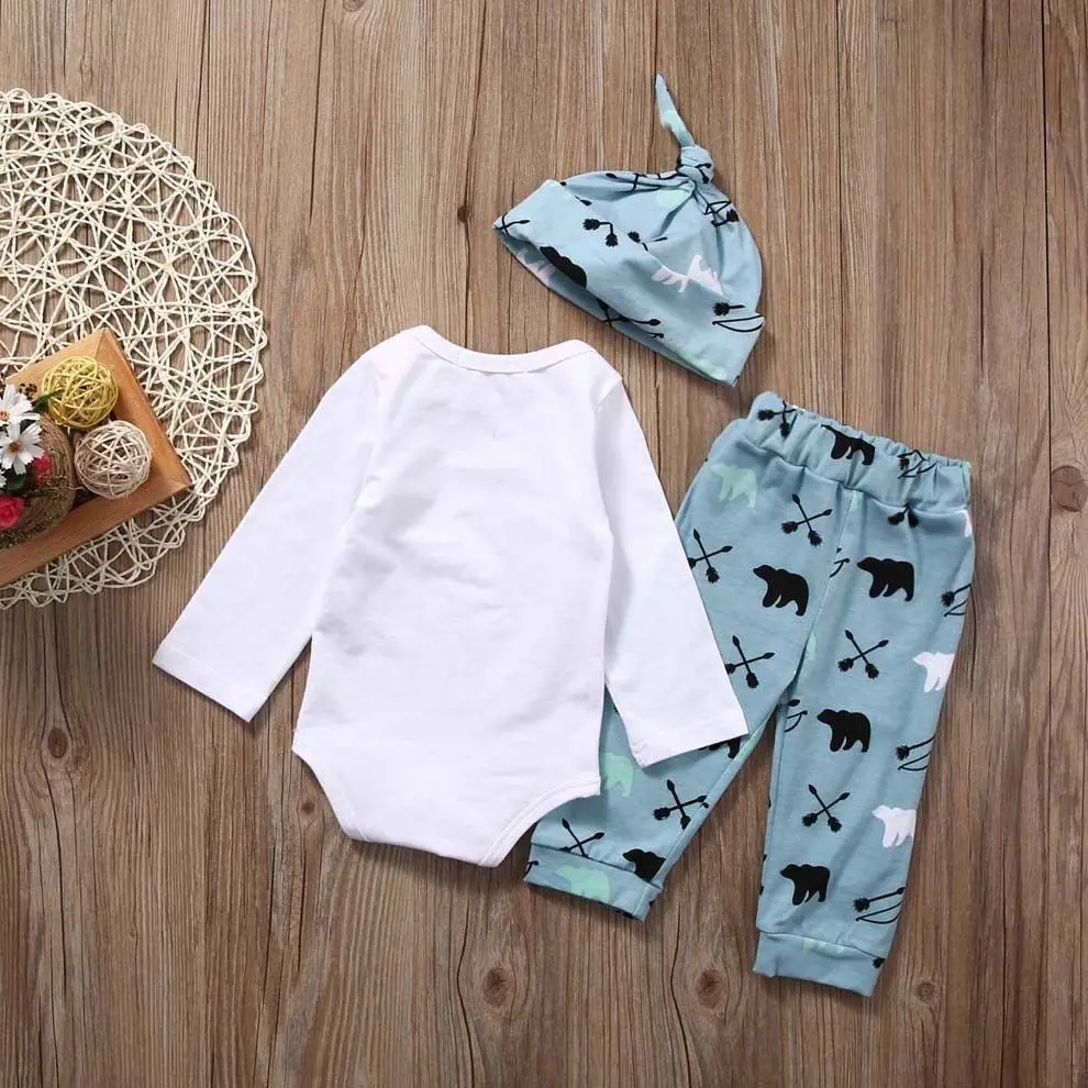 Pudcoco Boy Suits US Newborn Baby Boys Jumpsuit Playsuit Romper Bodysuit+Pants Outfit Clothes ZOE |