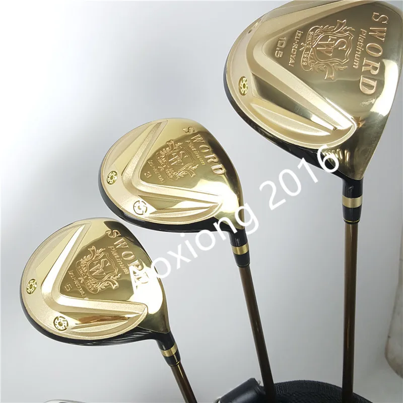 Гольф клуб Катана Меч клубный набор драйвер+ 3/5 fairway wood+ утюги+ клюшки и графитовая клюшка для гольфа без сумки