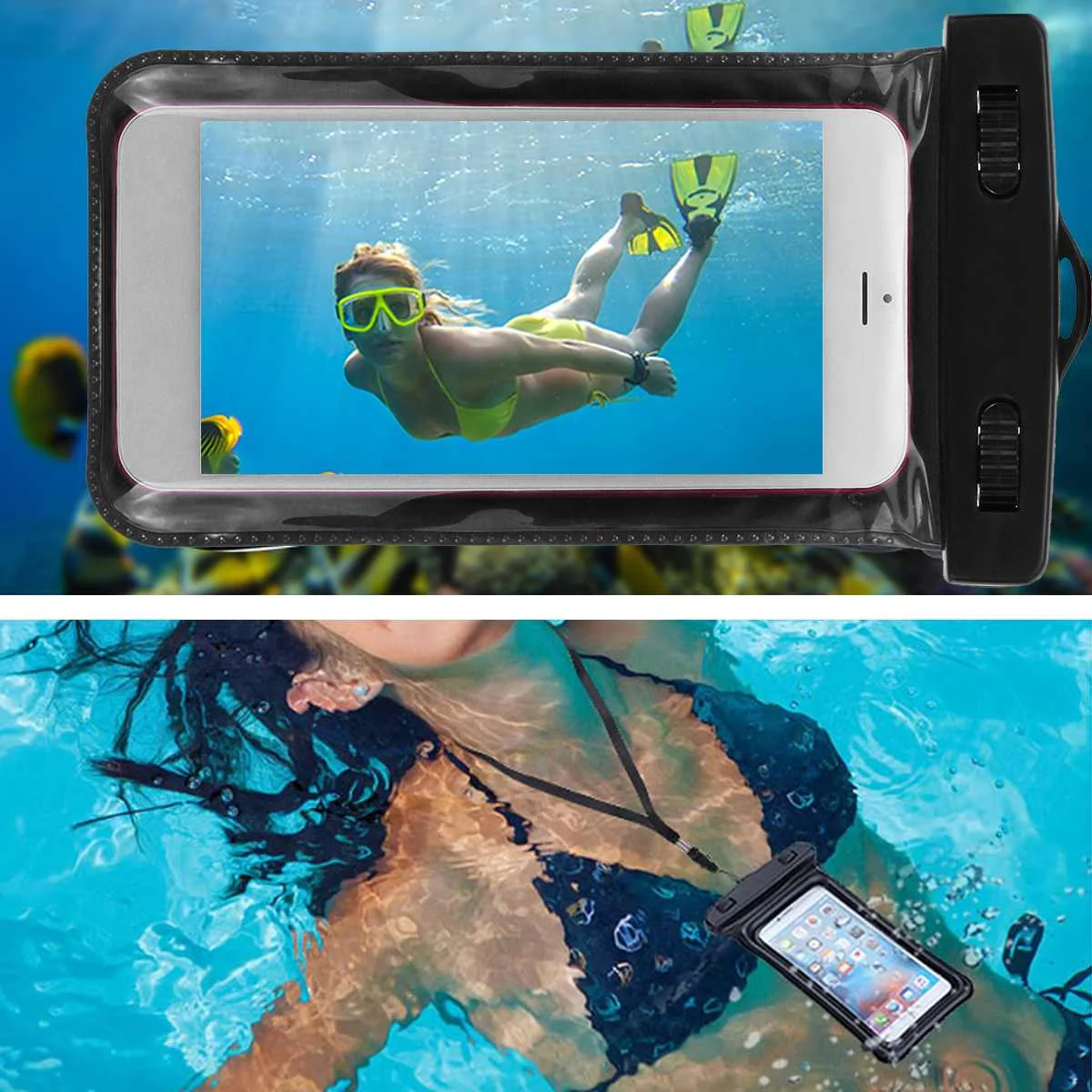 Универсальный Водонепроницаемый Чехол для руля велосипеда 2 в 1 IPX8