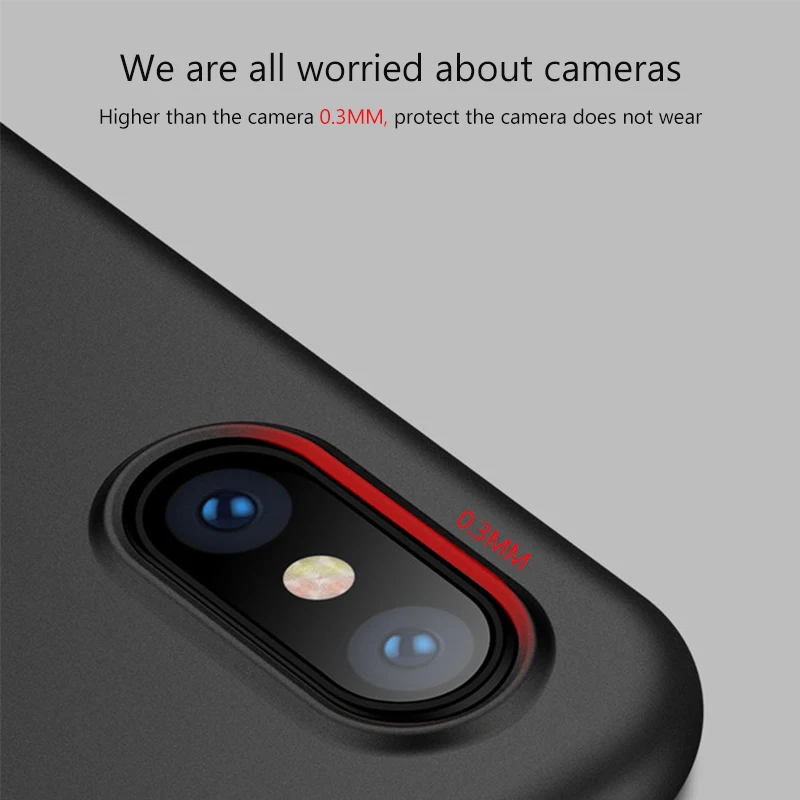 Ультратонкий чехол для телефона iPhone X XR XS MAX 0 3 мм прозрачные матовые Чехлы 7 5S SE 6 6S 8