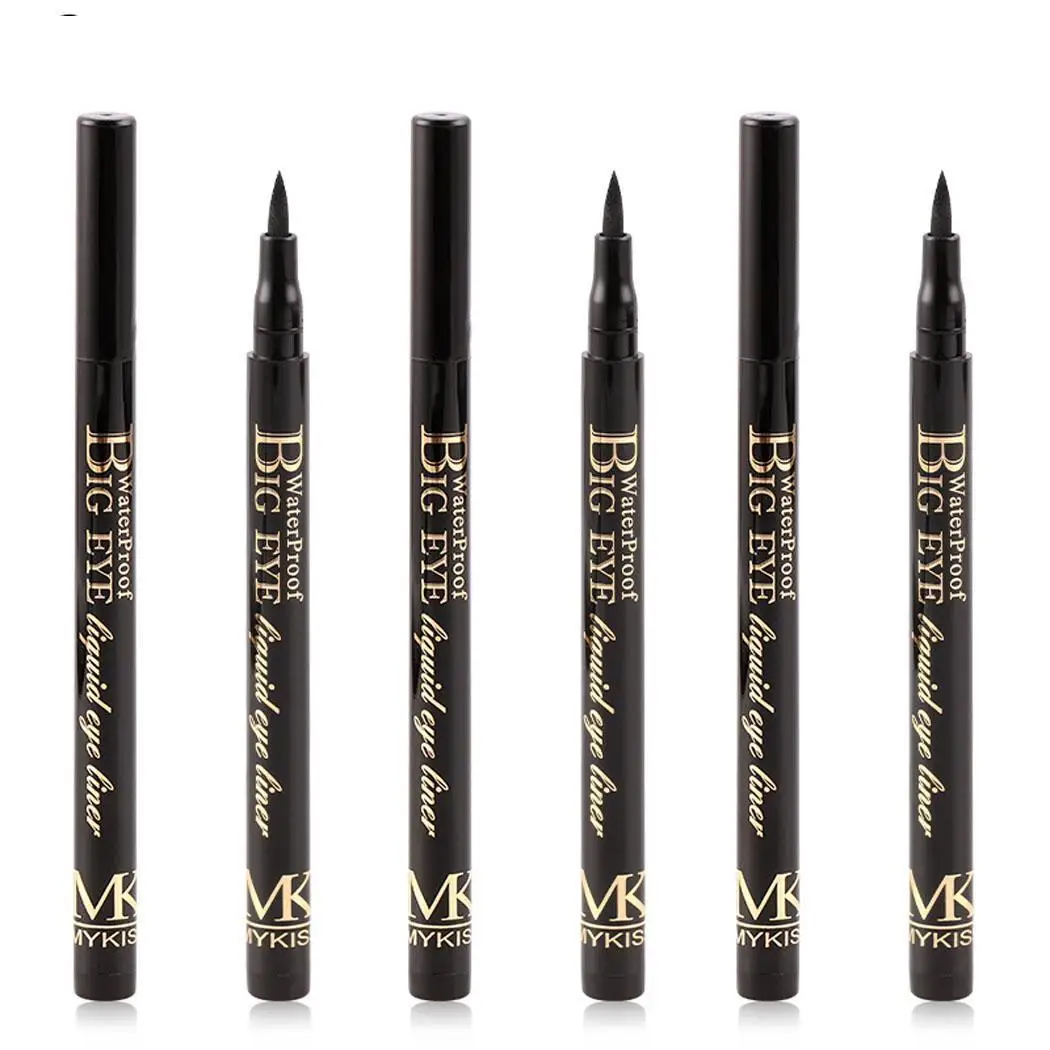 Красота Косметическая долгостойкая водонепроницаемая черная жидкая подводка