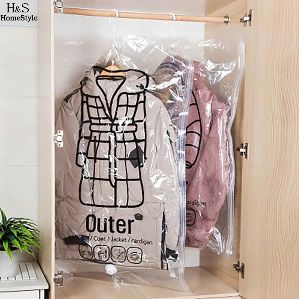 Повседневная вакуумная сумка для хранения одежды компрессионные Висячие Сумки |