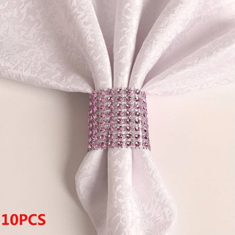 10 шт. кольца для салфеток никелевые или розовые Позолоченные Свадебные банкетные